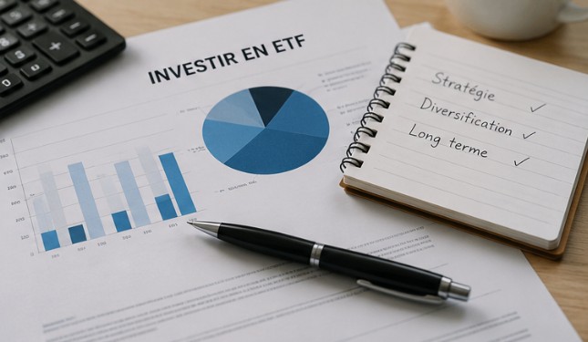 Construction d'une stratégie d'investissement en ETF avec un portefeuille diversifié sur le long terme.
Légende
Une stratégie simple et régulière est souvent plus importante que le choix du courtier lui-même.
Petit conseil SEO
Renomme toujours tes fichiers avant de les importer dans WordPress.
Par exemple :
❌ IMG_4578.png
✅ choisir-courtier-etf.jpg
Google lit également le nom du fichier.
Dernier conseil (très important)
Les images générées comportent encore du texte ("Comparer les courtiers...", "ETF", etc.). Pour un rendu plus professionnel et éviter les petites erreurs typographiques de génération, je te conseille soit :
de recadrer les parties contenant du texte si possible ;
soit de me demander des images sans aucun texte, uniquement illustratives. Elles paraîtront plus professionnelles et seront plus adaptées à un blog SEO.
Pour ETF pour tous, je privilégierais cette seconde option : des visuels premium, réalistes, sans texte intégré, qui donnent immédiatement une image de qualité au site.